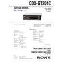 Sony CDX-GT201C Service Manual