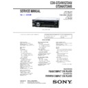 Sony CDX-GT240, CDX-GT24W, CDX-GT290, CDX-GT290S Service Manual