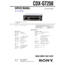 Sony CDX-GT250, CXS-G2516F Service Manual