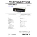 Sony CDX-GT250MP, CDX-GT252MP Service Manual