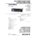 Sony CDX-GT250MP, CDX-GT257ME, CDX-GT25MPW, CDX-GT300MP, CDX-GT303MP, CDX-GT30MP, CXS-3016F Service Manual