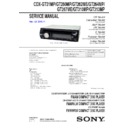 Sony CDX-GT260MP, CDX-GT262ME, CDX-GT264MP, CDX-GT267ME, CDX-GT310MP, CDX-GT313MP, CDX-GT31MP Service Manual