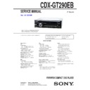 Sony CDX-GT290EB, CXS-2969F, CXS-29FQ Service Manual