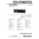 Sony CDX-GT292, CDX-GT29M Service Manual