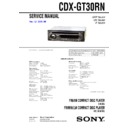 Sony CDX-GT30RN Service Manual