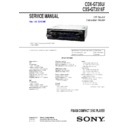 Sony CDX-GT35U Service Manual