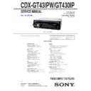 Sony CDX-GT430IP, CDX-GT43IPW Service Manual