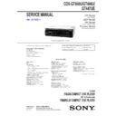 Sony CDX-GT440U, CDX-GT444U, CDX-GT447UE Service Manual