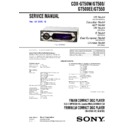 Sony CDX-GT500, CDX-GT500EE, CDX-GT50W, CDX-GT550 Service Manual