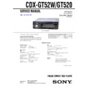 cdx-gt520, cdx-gt52w service manual