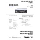 Sony CDX-GT527EE, CDX-GT570, CDX-GT570S Service Manual