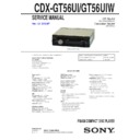 Sony CDX-GT56UI Service Manual