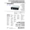 Sony CDX-GT570UE, CDX-GT570UI, CDX-GT570UP, CDX-GT574UI, CDX-GT57UPW, CDX-GT620UI, CDX-GT626UI, CDX-GT62UMI Service Manual