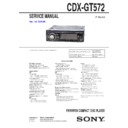 Sony CDX-GT572 Service Manual