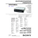 Sony CDX-GT575UE, CDX-GT575UI, CDX-GT575UP, CDX-GT625UI, CDX-GT627UV Service Manual