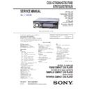 Sony CDX-GT620U, CDX-GT627UE, CDX-GT670U, CDX-GT670US Service Manual
