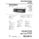 Sony CDX-GT650UI, CDX-GT700UI, CDX-GT707UI Service Manual