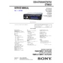 Sony CDX-GT930UI, CDX-GT937UI, CDX-GT980UI Service Manual