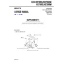 Sony CDX-HR70MS, CDX-HR70MW, CDX-HS70MS, CDX-HS70MW (serv.man2) Service Manual