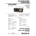 Sony CDX-HR70MS, CDX-HR70MW, CDX-HS70MS, CDX-HS70MW Service Manual