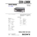 Sony CDX-L380X Service Manual
