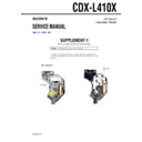 Sony CDX-L410X (serv.man2) Service Manual
