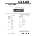 Sony CDX-L450V Service Manual