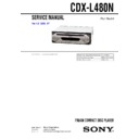 Sony CDX-L480N Service Manual