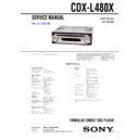 Sony CDX-L480X Service Manual
