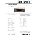 cdx-l490ee service manual