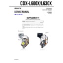 Sony CDX-L600X, CDX-L630X (serv.man2) Service Manual