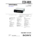 Sony CDX-M20 Service Manual
