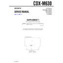 Sony CDX-M630 (serv.man2) Service Manual