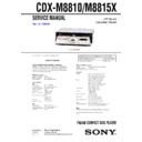cdx-m8810, cdx-m8815x service manual