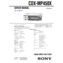 Sony CDX-MP450X Service Manual