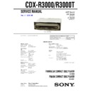 cdx-r3000, cdx-r3000t service manual