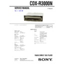 Sony CDX-R3000N Service Manual