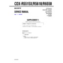 Sony CDX-R5515X, CDX-R5610, CDX-R6550 (serv.man2) Service Manual