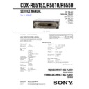 cdx-r5515x, cdx-r5610, cdx-r6550 service manual