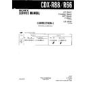 Sony CDX-R66, CDX-R88 (serv.man3) Service Manual