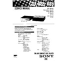 Sony CDX-R66, CDX-R88 Service Manual