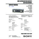 Sony CDX-S2010, CDX-S2010C, CDX-S2010T, CDX-S2010X, CDX-S2050EE Service Manual