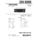 cdx-s2020 service manual