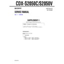 Sony CDX-S2050C, CDX-S2050V (serv.man2) Service Manual