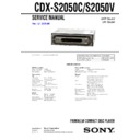 Sony CDX-S2050C, CDX-S2050V Service Manual