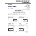 Sony CDX-S2210, CDX-S2210S, CDX-S2210X, CDX-S2250EE, CDX-SW330 (serv.man2) Service Manual