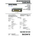Sony CDX-S2210, CDX-S2210S, CDX-S2210X, CDX-S2250EE, CDX-SW330 Service Manual