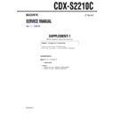 Sony CDX-S2210C (serv.man2) Service Manual