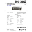 Sony CDX-S2210C Service Manual