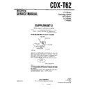 Sony CDX-T62 (serv.man2) Service Manual